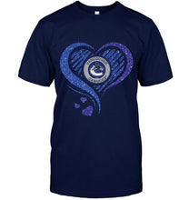 Load image into Gallery viewer, Vancouver Canucks heart glittering shirt
