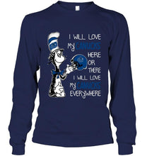 Load image into Gallery viewer, I love my Canucks here or there I love my Canucks every where Vancouver Canucks fan shirt