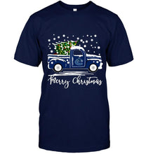 Load image into Gallery viewer, Vancouver Canucks merry christmas christmas tree truck t shirt