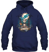 Load image into Gallery viewer, Miami Dolphins Jack Skellington shirt